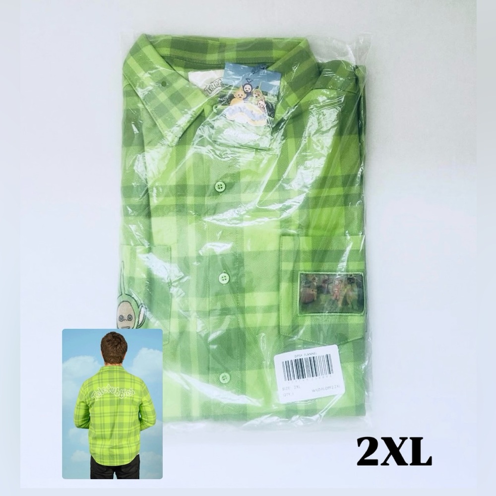Cakeworthy Teletubbies Dipsy Flannel Unisex Size 2XL